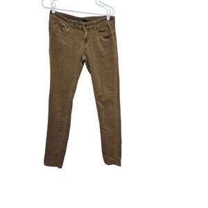 prAna Brown Corduroy Slim Pants Women’s Size 8